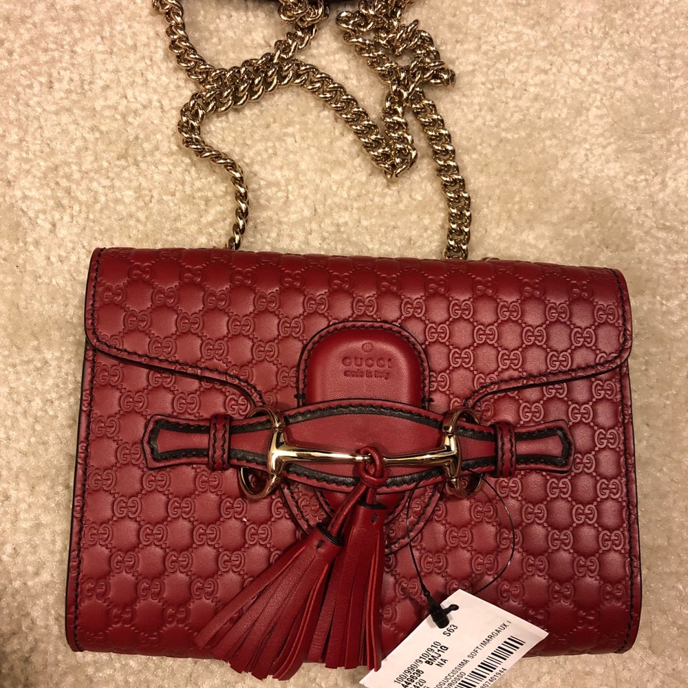 Emily New 449636 Micro Gg Guccissima